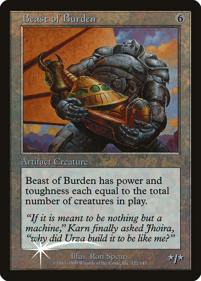 Beast of Burden [Urza's Legacy Promos] | Golgari Games