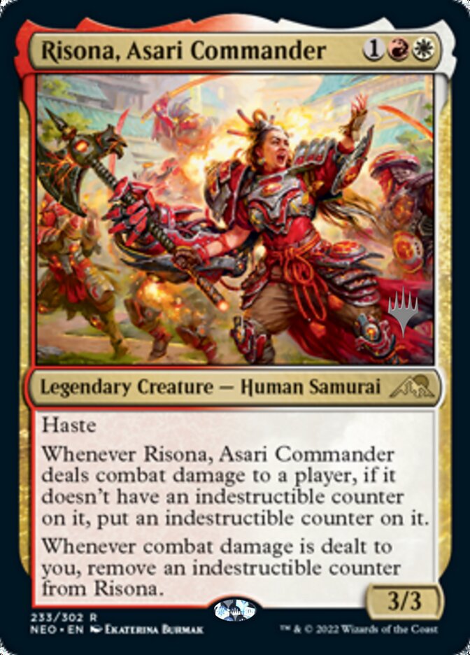 Risona, Asari Commander (Promo Pack) [Kamigawa: Neon Dynasty Promos] | Golgari Games