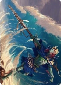 Tazeem Roilmage Art Card [Zendikar Rising Art Series] | Golgari Games