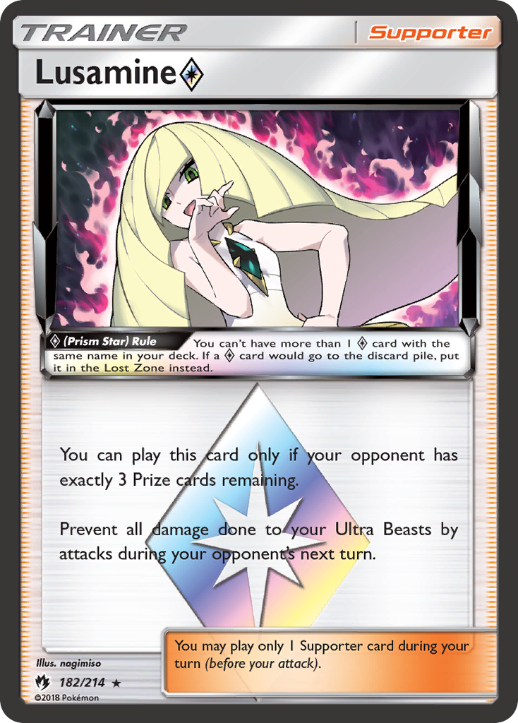 Lusamine (182/214) (Prism Star) [Sun & Moon: Lost Thunder] | Golgari Games