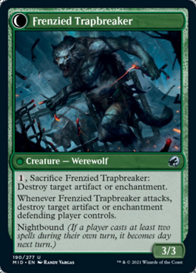 Outland Liberator // Frenzied Trapbreaker [Innistrad: Midnight Hunt] | Local Legends