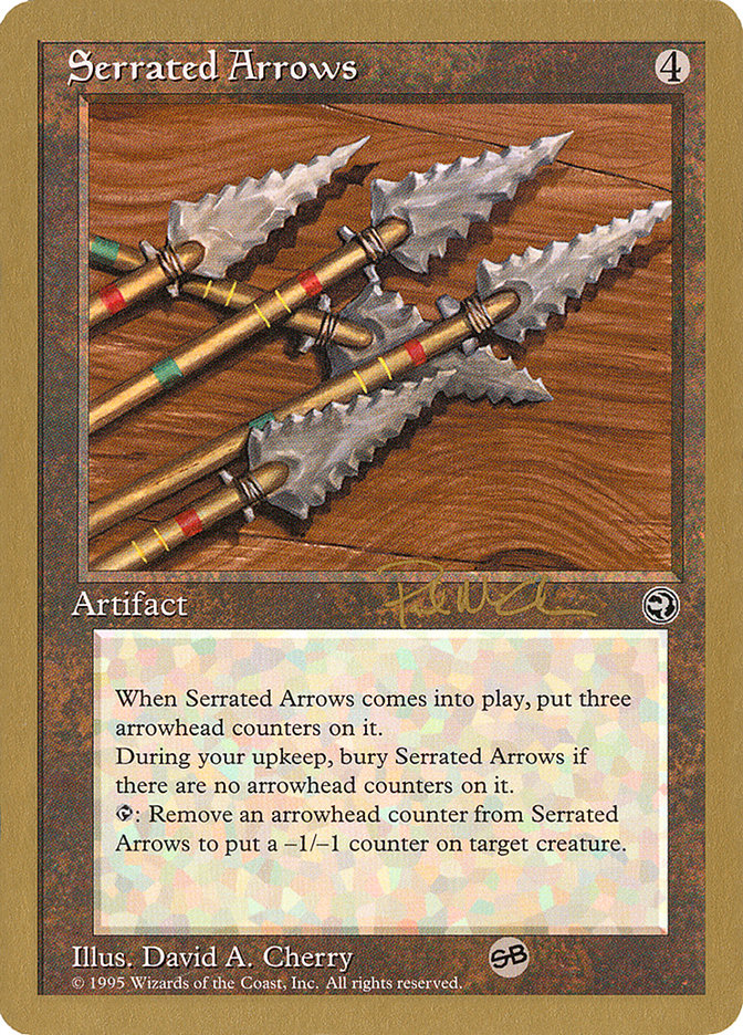 Serrated Arrows (Paul McCabe) (SB) [World Championship Decks 1997] | Golgari Games