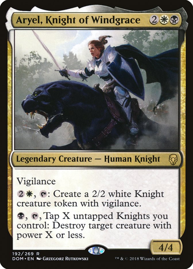 Aryel, Knight of Windgrace [Dominaria] | Golgari Games