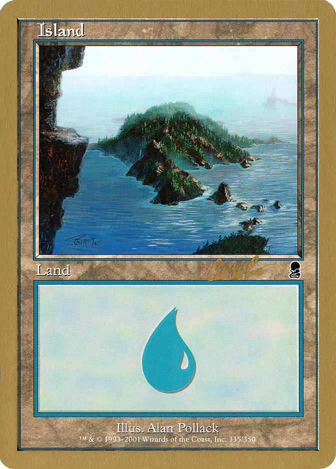 Island (cr335) (Carlos Romao) [World Championship Decks 2002] | Golgari Games