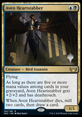 Aven Heartstabber (Promo Pack) [Streets of New Capenna Promos] | Golgari Games