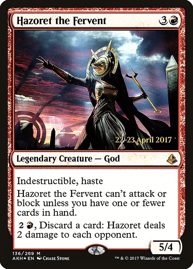 Hazoret the Fervent [Amonkhet Prerelease Promos] | Golgari Games