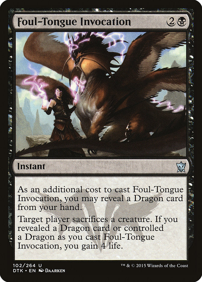 Foul-Tongue Invocation [Dragons of Tarkir] | Golgari Games