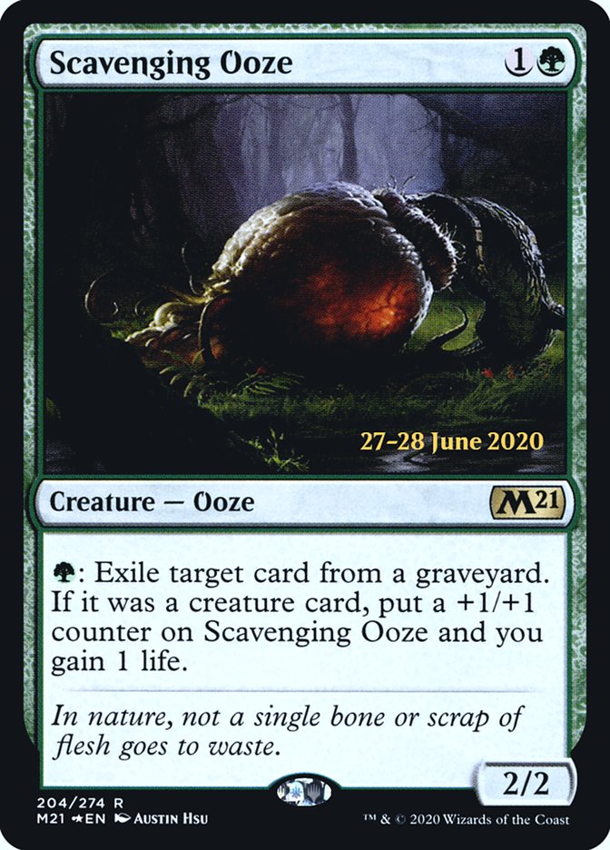 Scavenging Ooze [Core Set 2021 Prerelease Promos] | Golgari Games