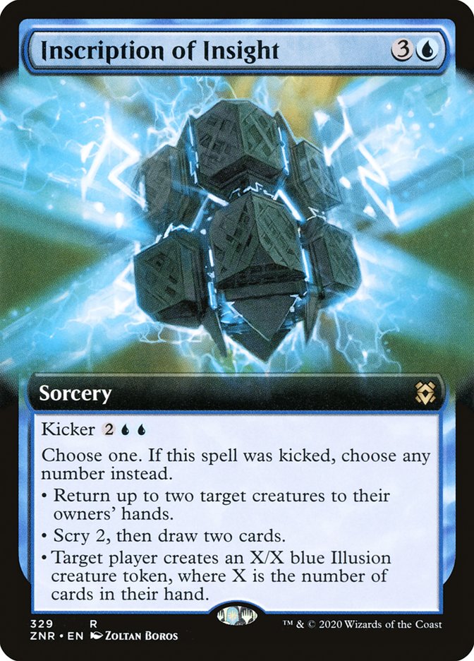 Inscription of Insight (Extended Art) [Zendikar Rising] | Local Legends