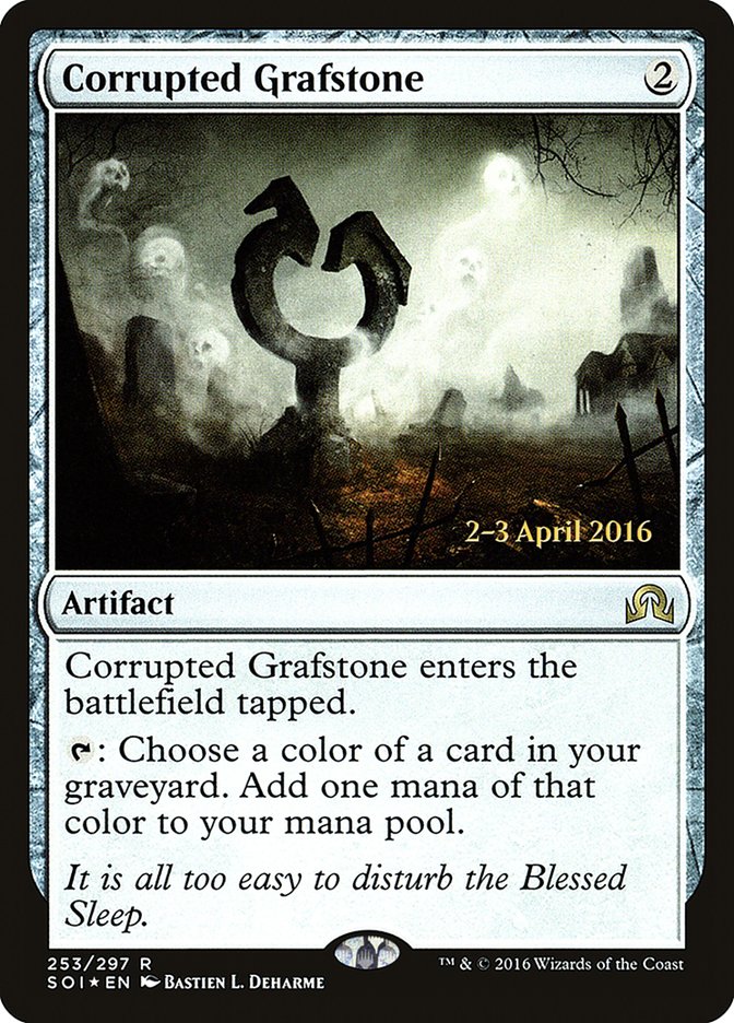 Corrupted Grafstone [Shadows over Innistrad Prerelease Promos] | Golgari Games