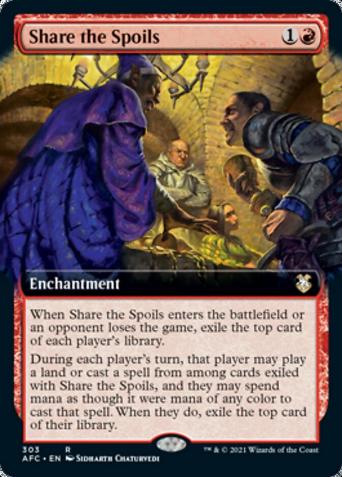Share the Spoils (Extended Art) [Dungeons & Dragons: Adventures in the Forgotten Realms Commander] | Local Legends