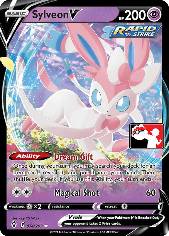 Sylveon V (074/203) [Prize Pack Series One] | Golgari Games