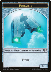 Myr // Pentavite Double-sided Token [Commander 2014 Tokens] | Local Legends