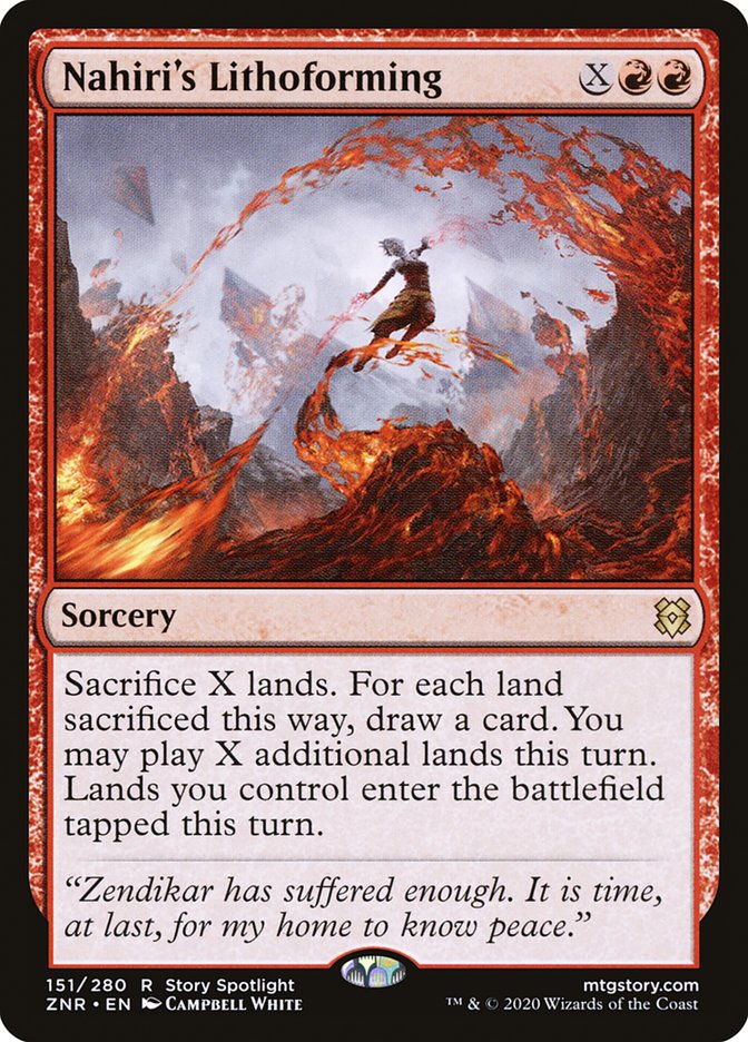 Nahiri's Lithoforming [Zendikar Rising] | Local Legends