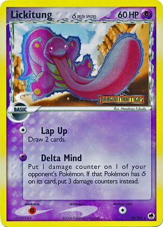 Lickitung (19/101) (Delta Species) (Stamped) [EX: Dragon Frontiers] | Golgari Games