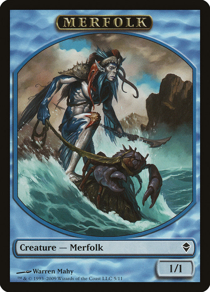 Merfolk Token [Zendikar Tokens] | Golgari Games