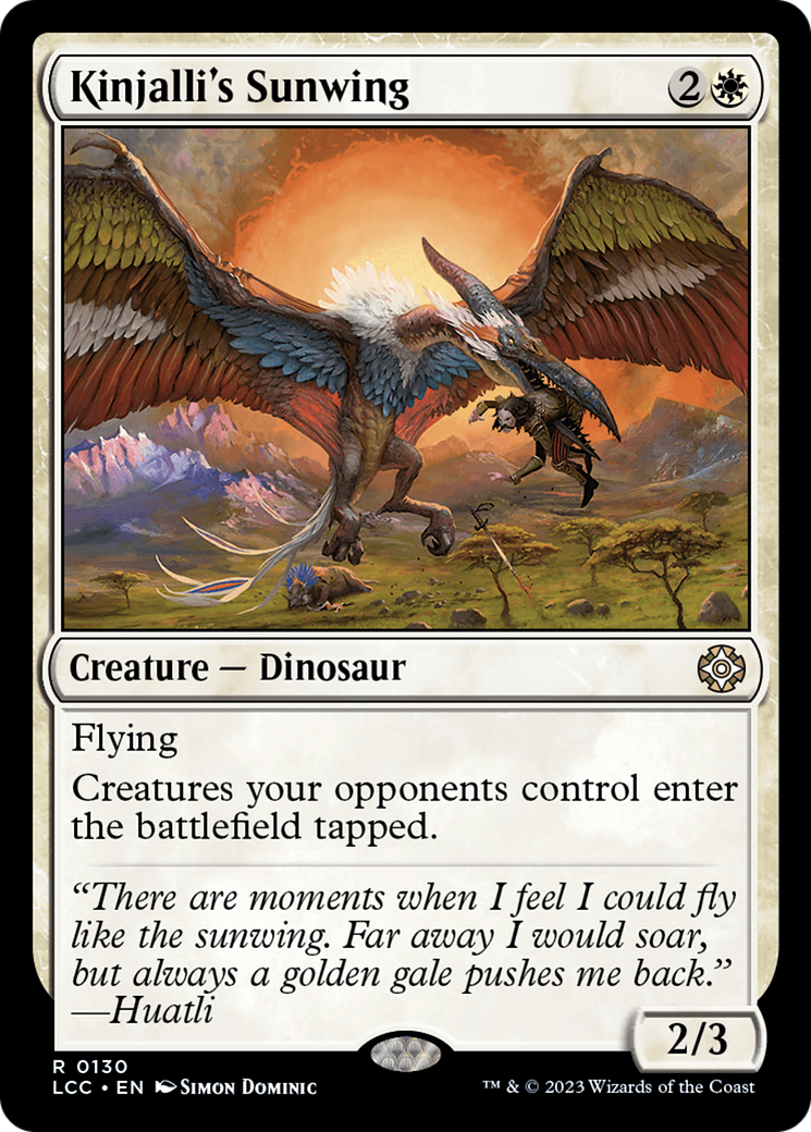 Kinjalli's Sunwing [The Lost Caverns of Ixalan Commander] | Local Legends