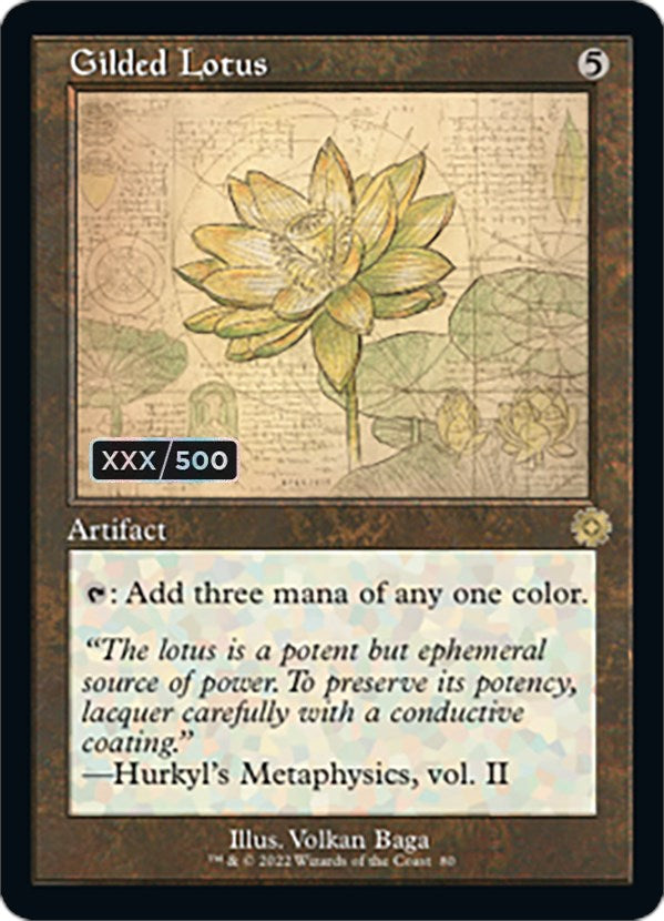 Gilded Lotus (Retro Schematic) (Serial Numbered) [The Brothers' War Retro Artifacts] | Local Legends