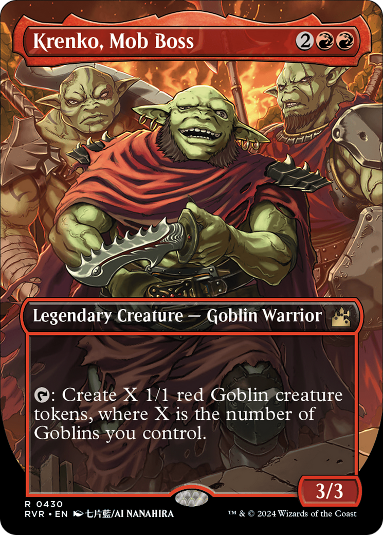 Krenko, Mob Boss (Anime Borderless) [Ravnica Remastered] | Local Legends