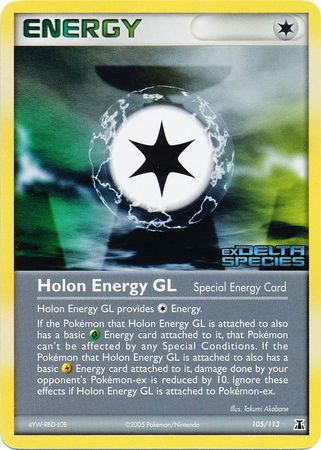 Holon Energy GL (105/113) (Stamped) [EX: Delta Species] | Golgari Games