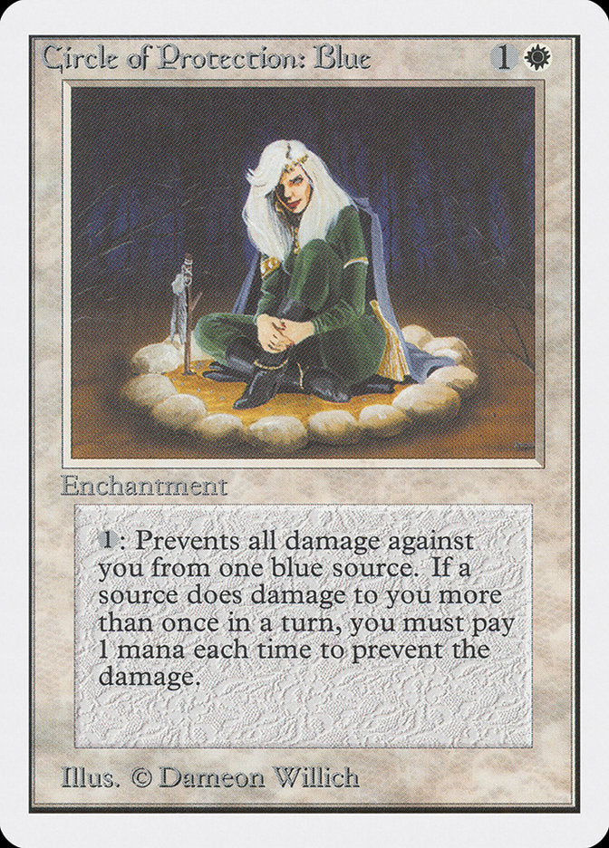 Circle of Protection: Blue [Unlimited Edition] | Golgari Games