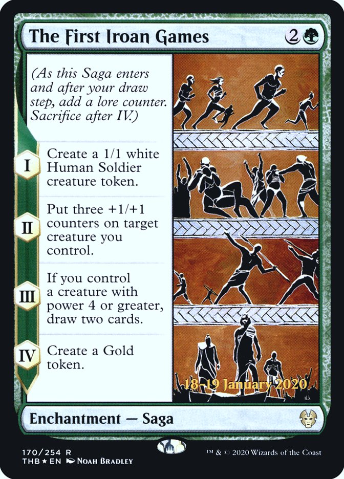 The First Iroan Games [Theros Beyond Death Prerelease Promos] | Golgari Games