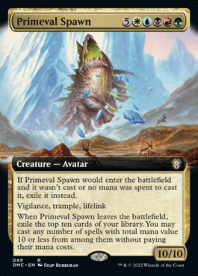 Primeval Spawn (Extended Art) [Dominaria United Commander] | Golgari Games