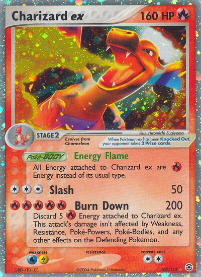 Charizard ex (105/112) [EX: FireRed & LeafGreen] | Golgari Games