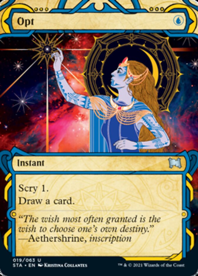 Opt (Foil Etched) [Strixhaven: School of Mages Mystical Archive] | Local Legends