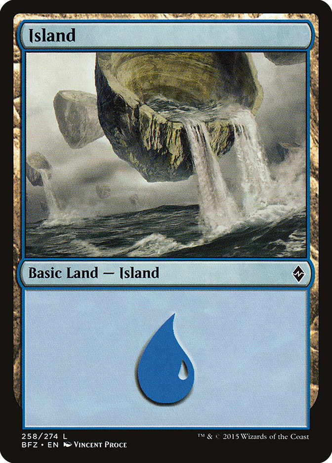 Island (258a) [Battle for Zendikar] | Golgari Games