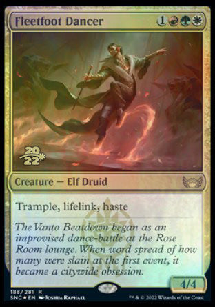 Fleetfoot Dancer [Streets of New Capenna Prerelease Promos] | Local Legends