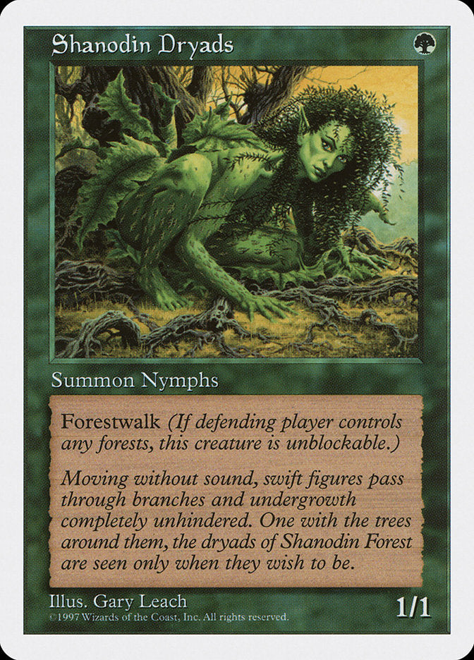 Shanodin Dryads [Fifth Edition] | Golgari Games