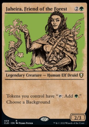 Jaheira, Friend of the Forest (Showcase) [Commander Legends: Battle for Baldur's Gate] | Golgari Games