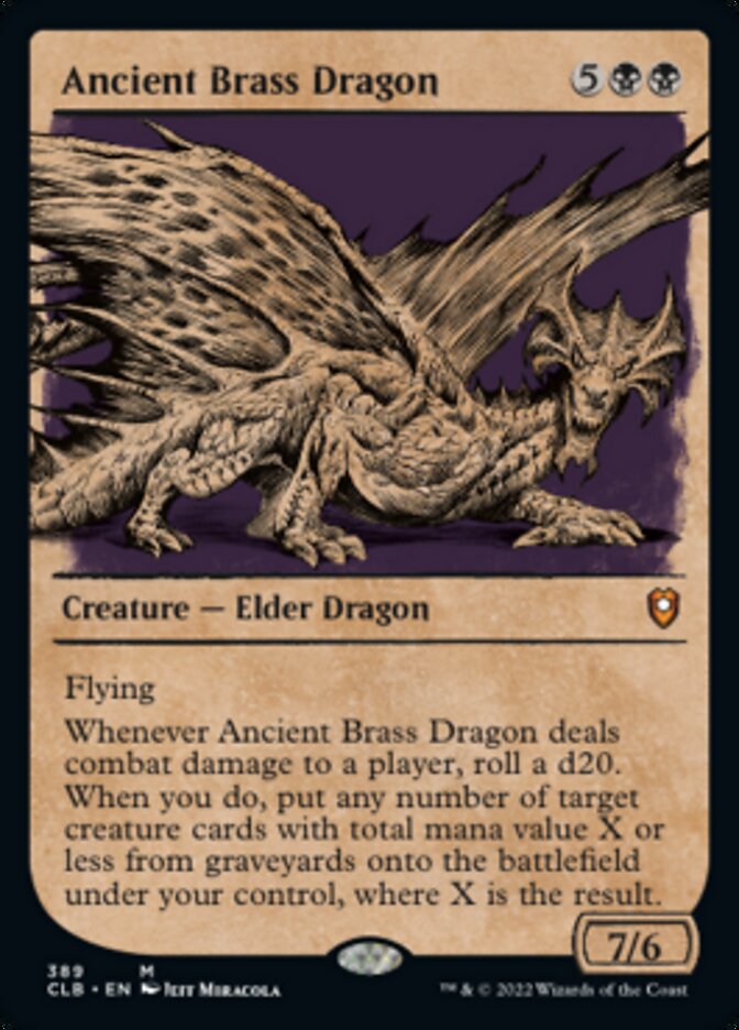 Ancient Brass Dragon (Showcase) [Commander Legends: Battle for Baldur's Gate] | Golgari Games