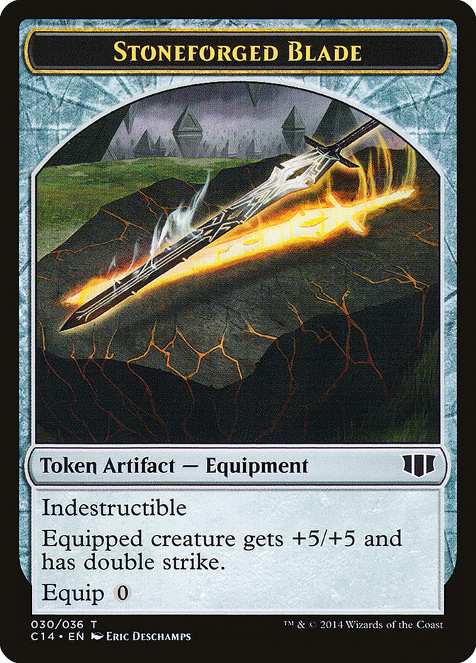 Stoneforged Blade // Germ Double-sided Token [Commander 2014 Tokens] | Golgari Games