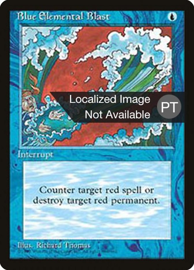 Blue Elemental Blast [Fourth Edition (Foreign Black Border)] | Local Legends