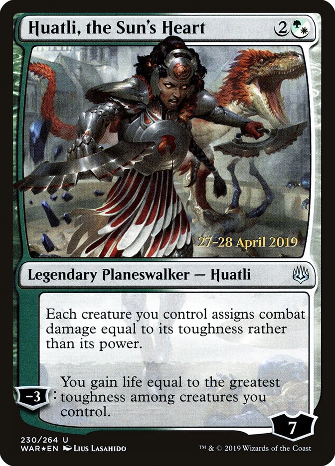 Huatli, the Sun's Heart [War of the Spark Prerelease Promos] | Golgari Games