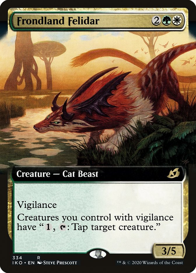 Frondland Felidar (Extended Art) [Ikoria: Lair of Behemoths] | Local Legends