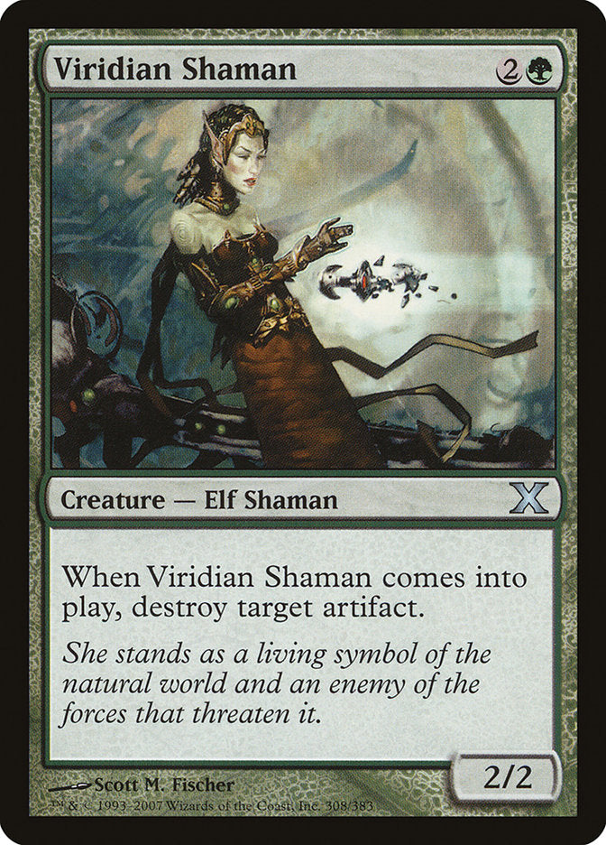 Viridian Shaman [Tenth Edition] | Golgari Games