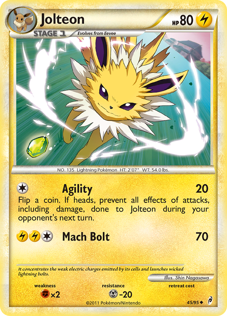 Jolteon (45/95) [HeartGold & SoulSilver: Call of Legends] | Golgari Games