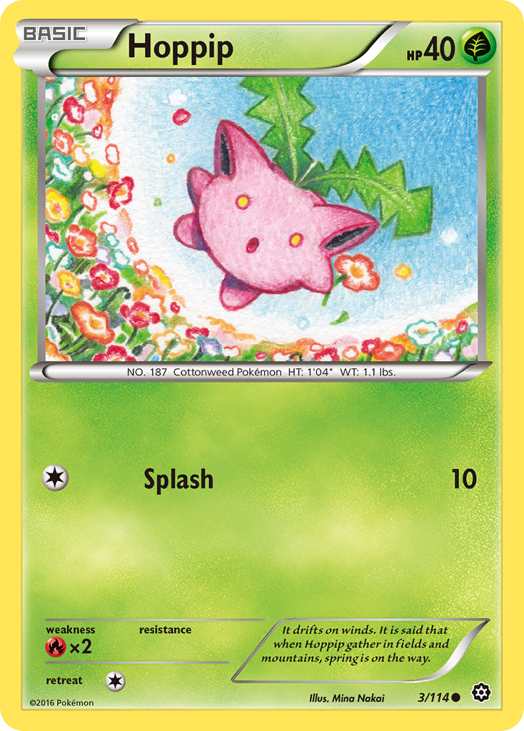 Hoppip (3/114) [XY: Steam Siege] | Golgari Games