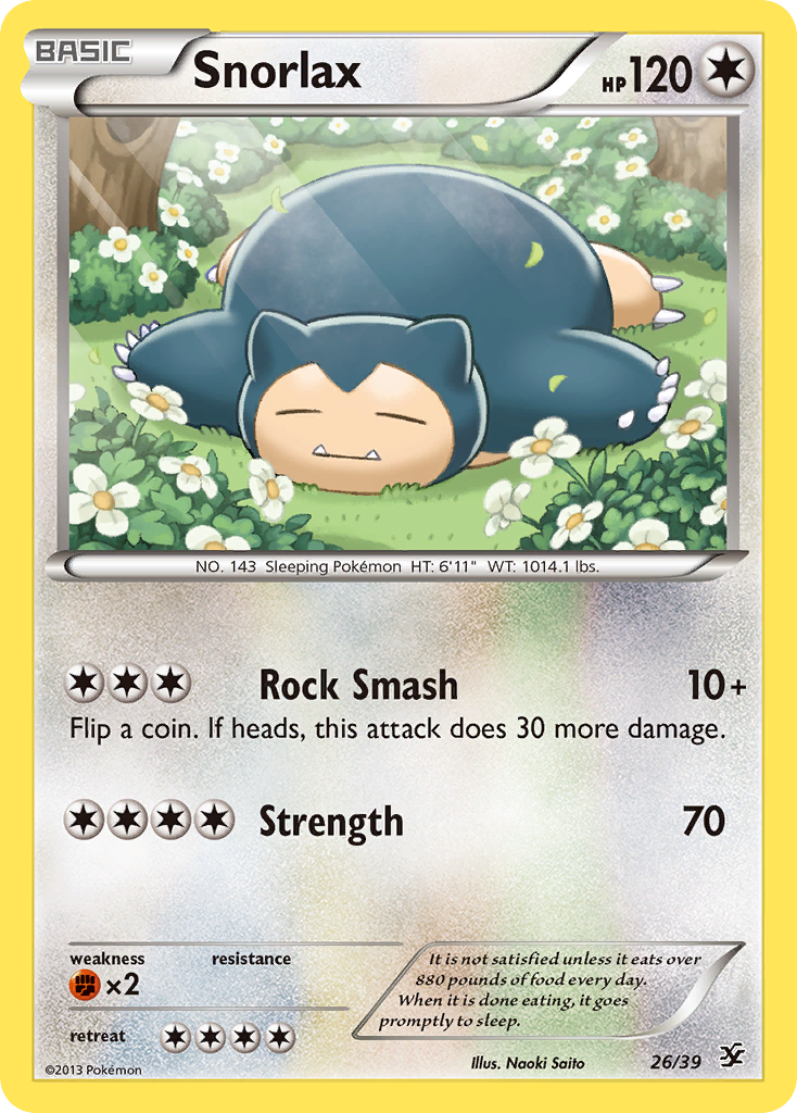 Snorlax (26/39) [XY: Kalos Starter Set] | Golgari Games