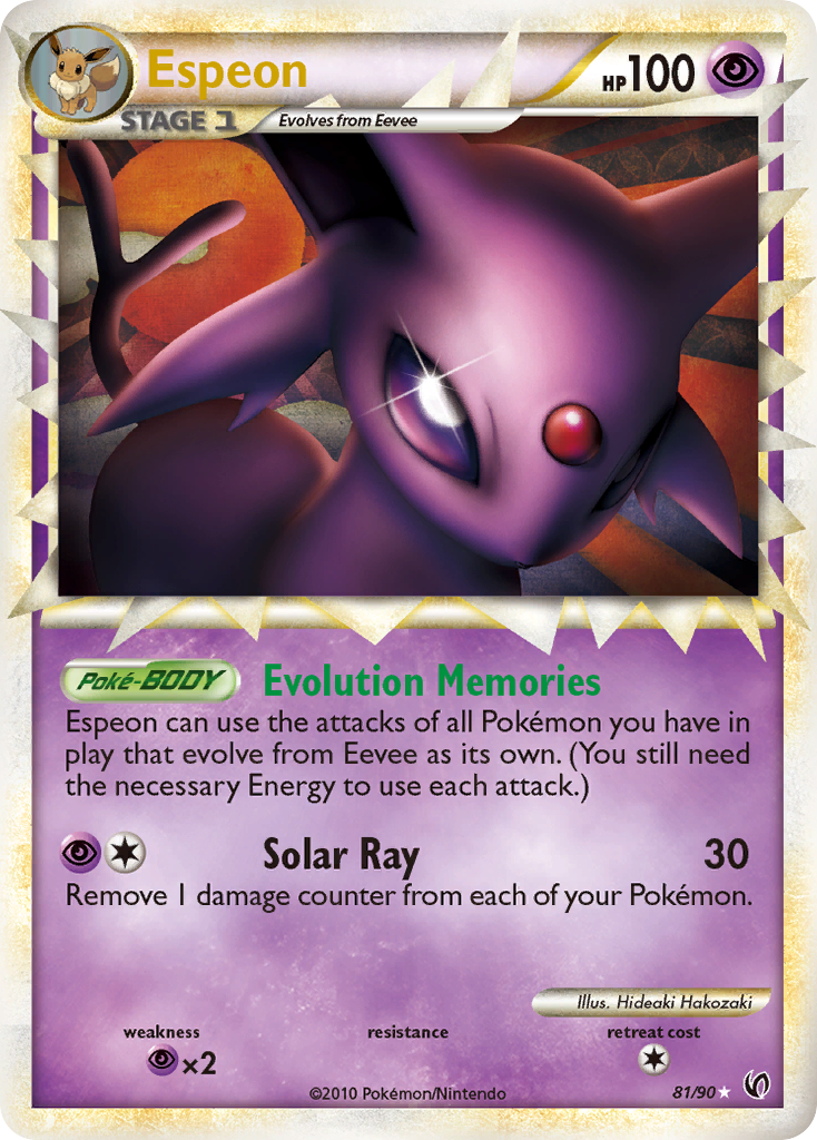 Espeon (81/90) [HeartGold & SoulSilver: Undaunted] | Golgari Games