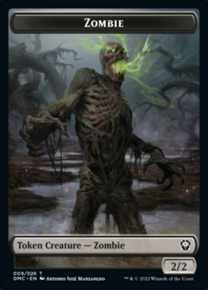 Saproling // Zombie Double-sided Token [Dominaria United Tokens] | Local Legends