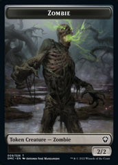 Bird (002) // Zombie Double-sided Token [Dominaria United Tokens] | Golgari Games