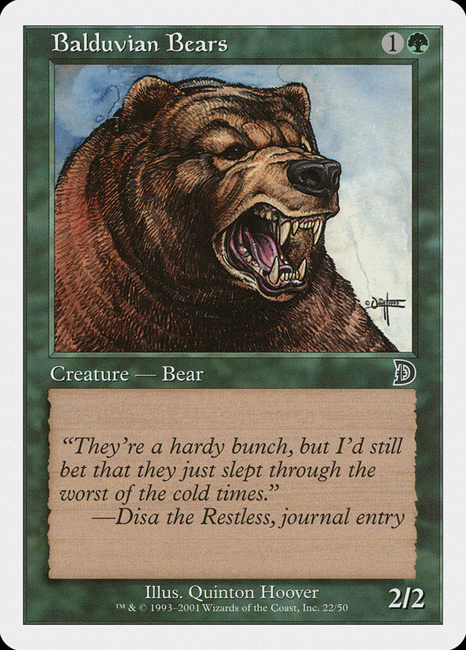 Balduvian Bears [Deckmasters] | Golgari Games