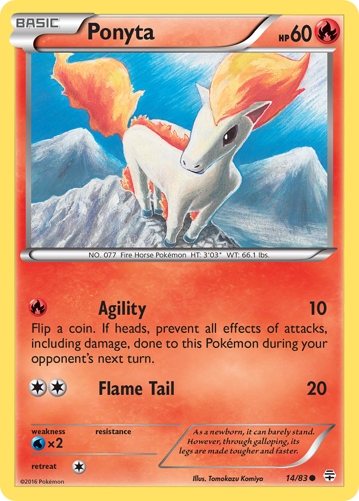 Ponyta (14/83) [XY: Generations] | Golgari Games