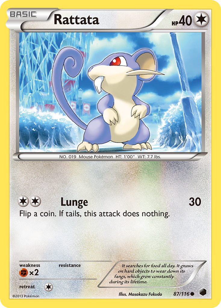 Rattata (87/116) [Black & White: Plasma Freeze] | Golgari Games