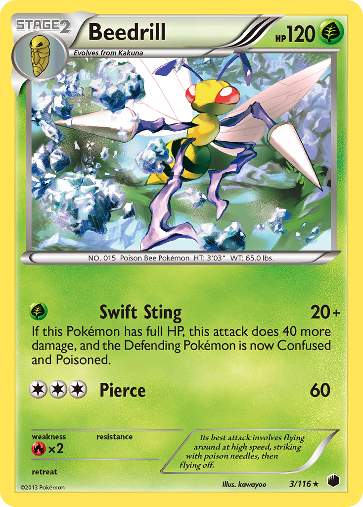 Beedrill (3/116) [Black & White: Plasma Freeze] | Golgari Games