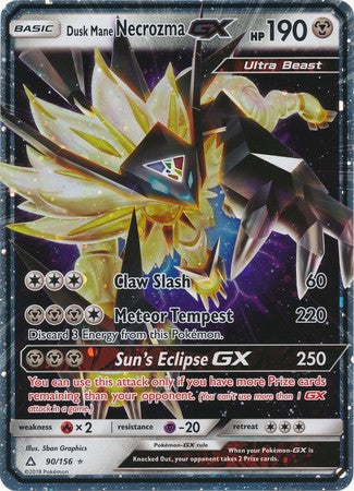 Dusk Mane Necrozma GX (90/156) (Jumbo Card) [Sun & Moon: Ultra Prism] | Golgari Games